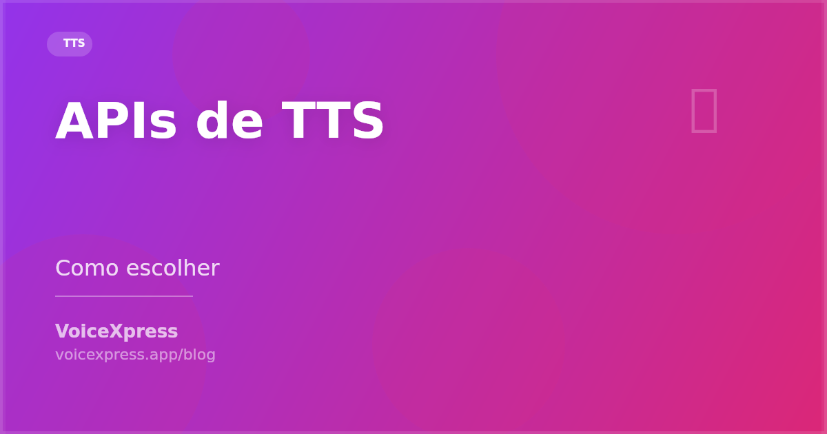 APIs de Text-to-Speech: como escolher a melhor