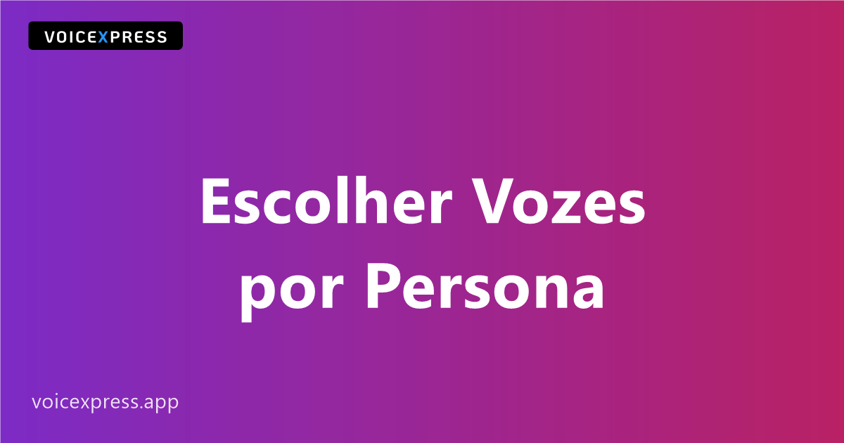 Escolher vozes