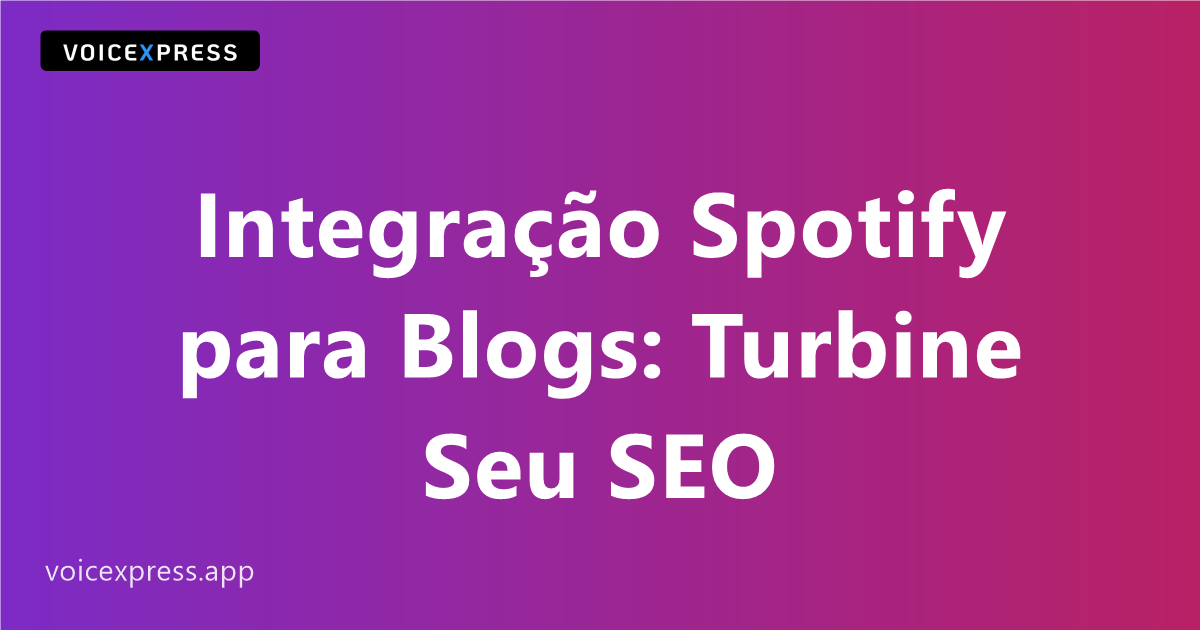 Integração Spotify para SEO