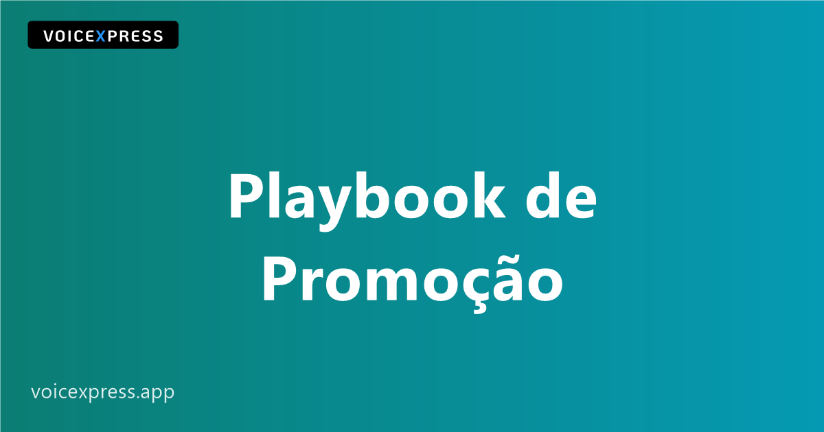 Playbook de promoção