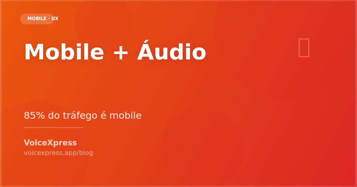 Como adaptar site de notícias para mobile com áudio